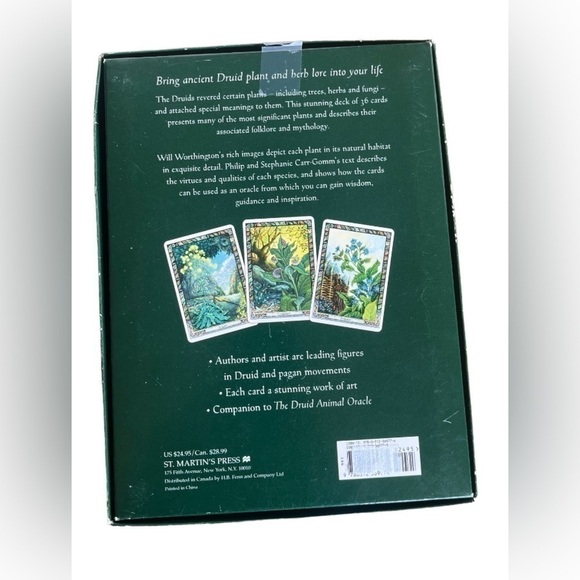 DRUID PLANT ORACLE (Book & Card Pack) by Carr-Gomm, Philip & Stephanie Paperback - Picture 5 of 5